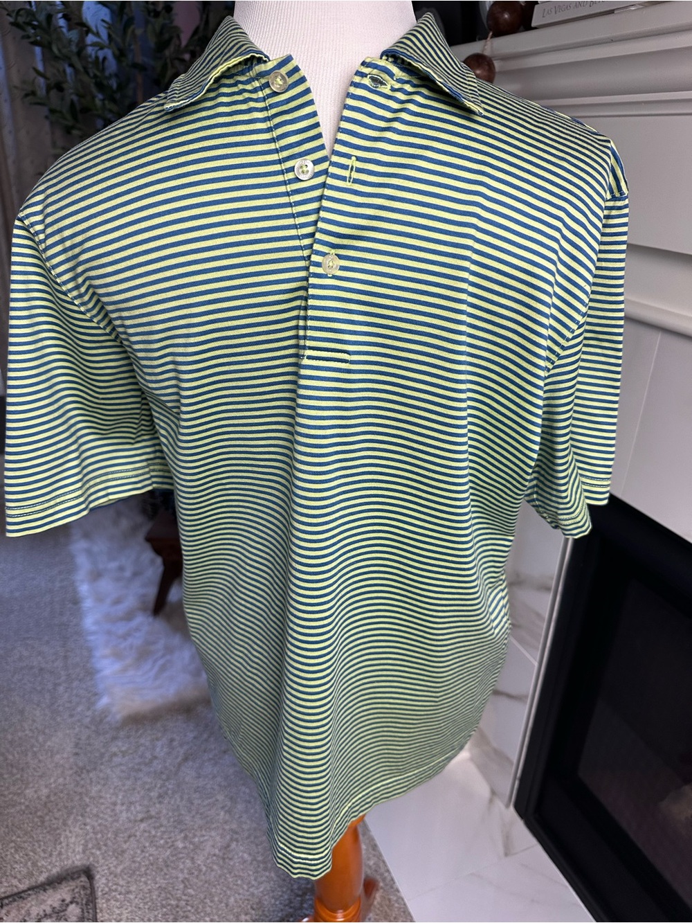 Vineyard Vines Striped Polo Shirt - Small